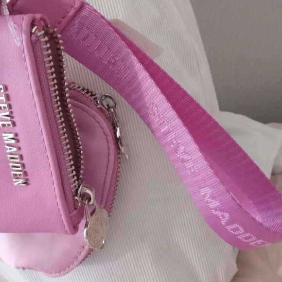 Steve Madden Purple to Pink Ombré Belt Bag w/Matching Wristlet & Pouch Set NWOT - Picture 6 of 9